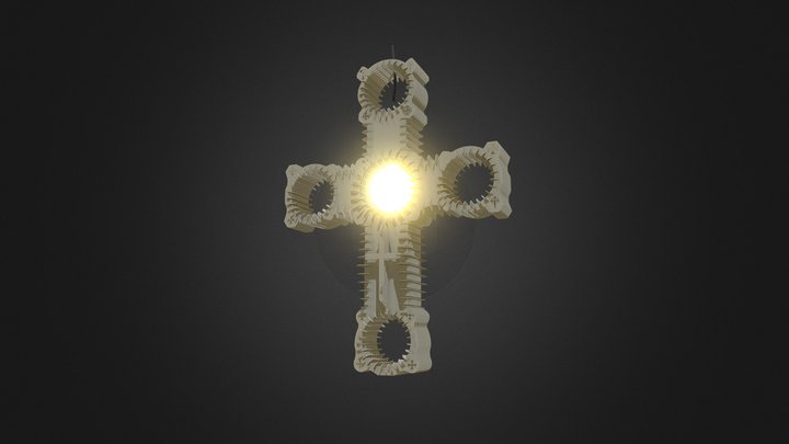 The Energy Cross Pendant Lamp 3D Model