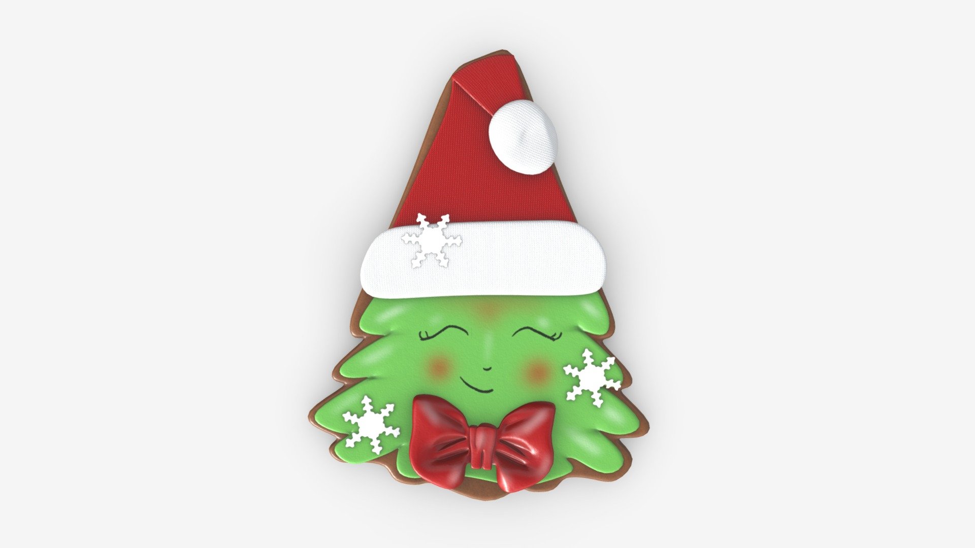 Christmas cookie fir tree 01 - 3D model by HQ3DMOD (@AivisAstics ...