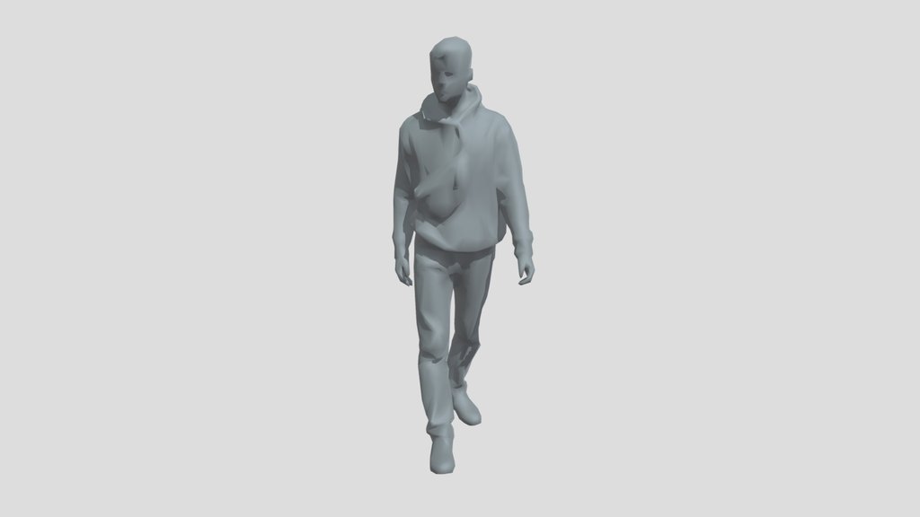 Lowpoly Male Walking