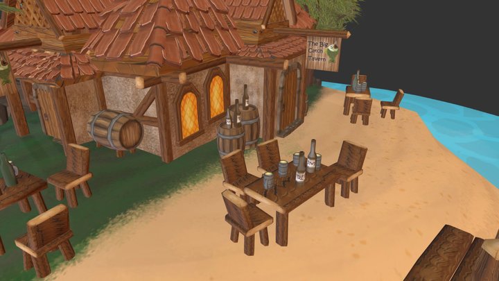 The Big Catch Tavern 3D Model
