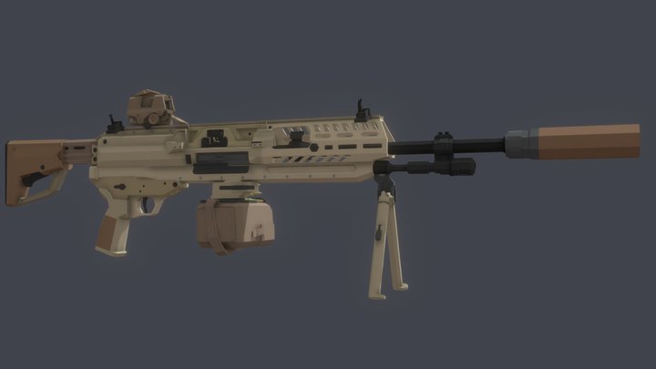 XM250 (NGSW-AR) 3D Model