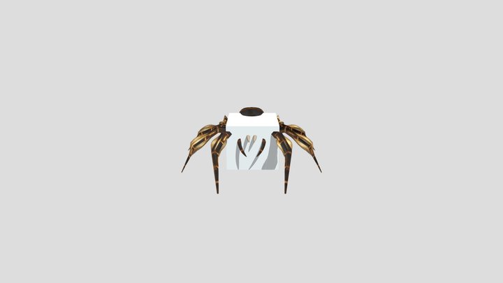 Spider Game Ready for Blender Game Engine 3D Model