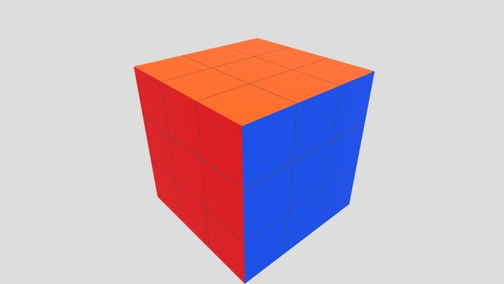 Rubik Cube 3D Model
