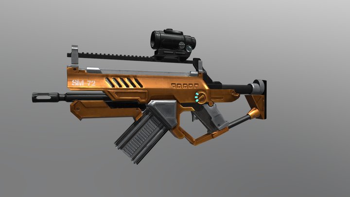 SM-72 Rifle 3D Model
