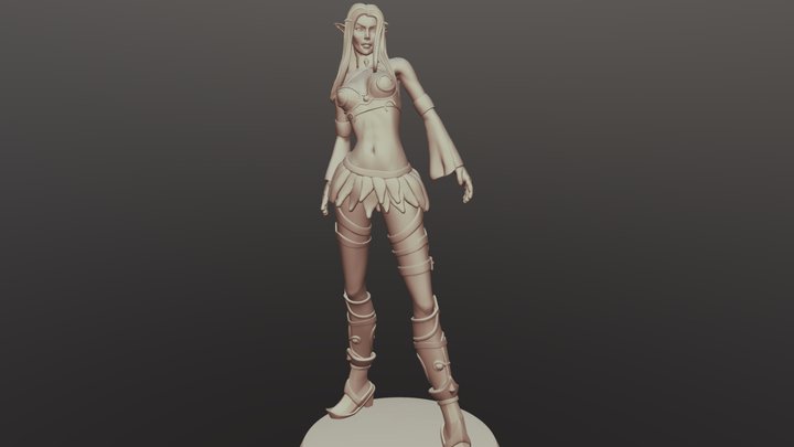 Night Elf (for 3d printing) 3D Model