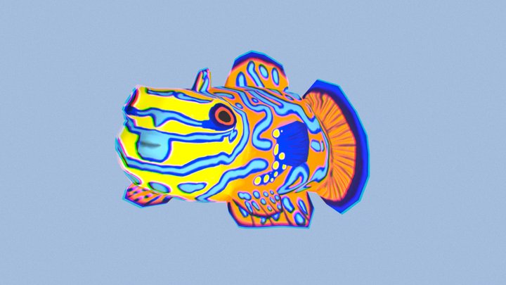 Mandarin fish 3D Model
