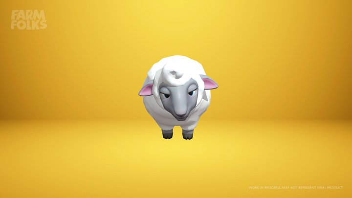 Sheep_Wool_eat 3D Model