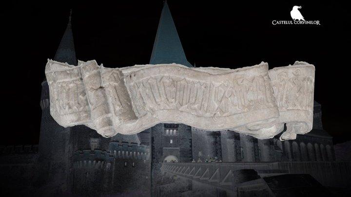 Stone ribbon - The Knights Hall - Corvin Castel 3D Model