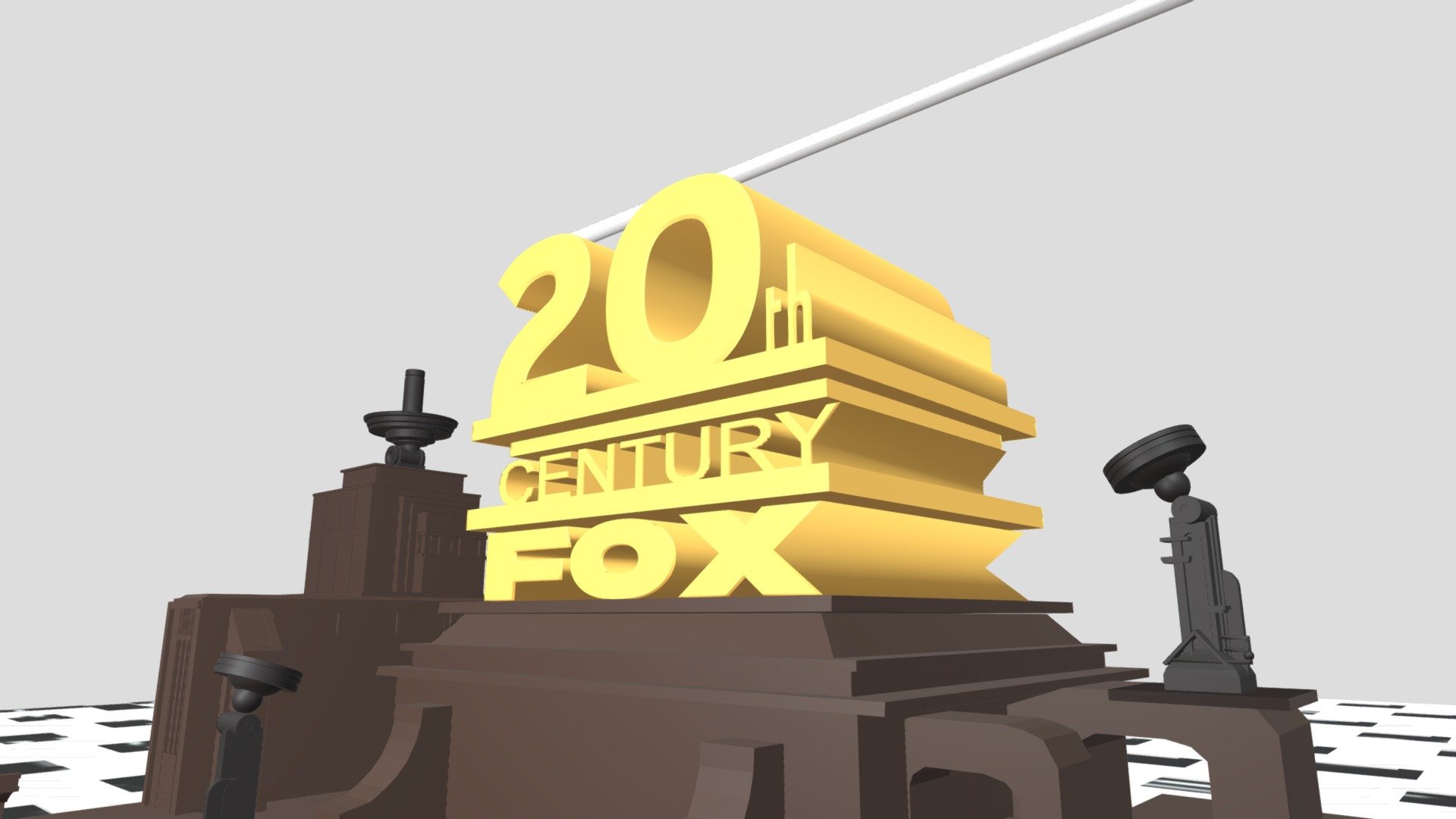 20th Century Fox Logo By Studio9 Remake - 3D model by demorea_simpson ...