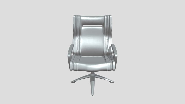 modern office chair with armrests 3D Model