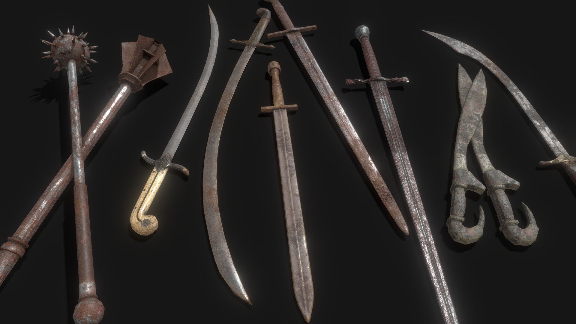 PBR Medieval Artifacts - Buy Royalty Free 3D model by Ferocious ...