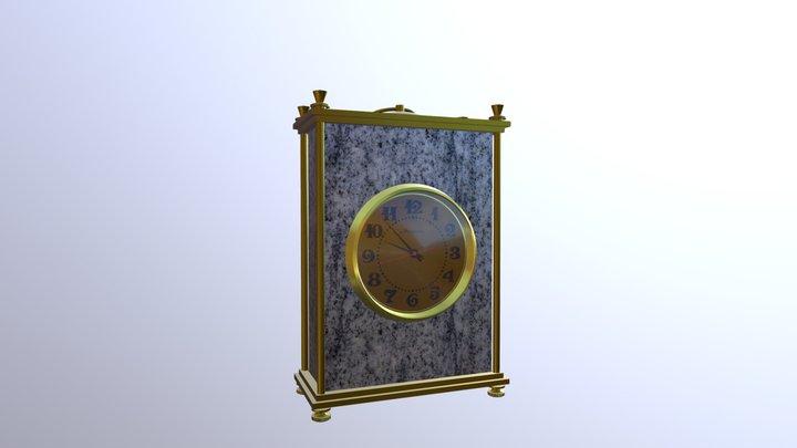 Desktop Clock Sketchfab 3D Model