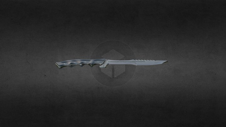 High polys Huntsman Knife 3D Model