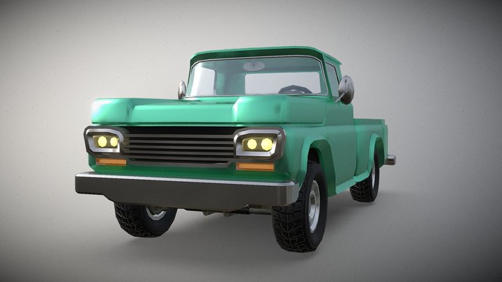Old Vintage truck 1 (2025 Model) 3D Model