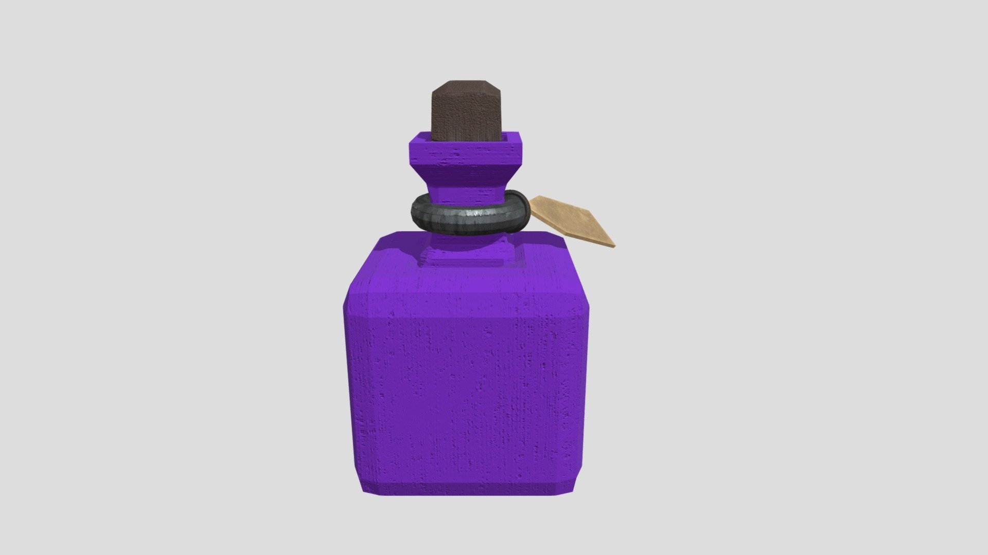 Square Elixir Bottle - 3D model by KaiTurnockHindson [fd8f3ee] - Sketchfab