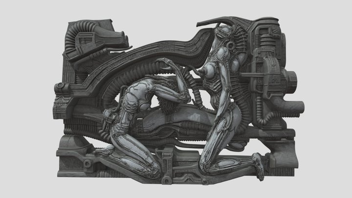 H.R. Giger Tribute 3D Model