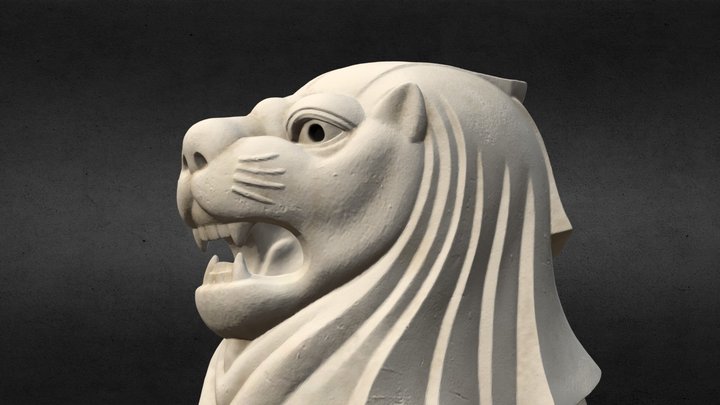 Lion (Merlion) 3D Model