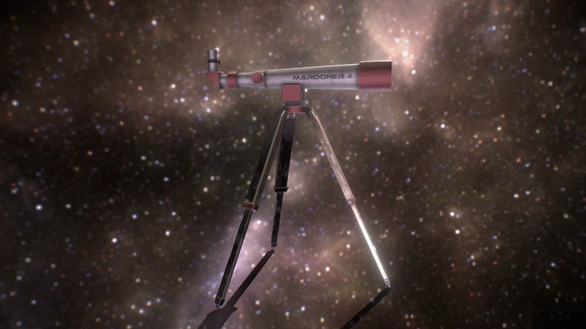 Telescope - Animated and Rigged - Download Free 3D model by uosew ...