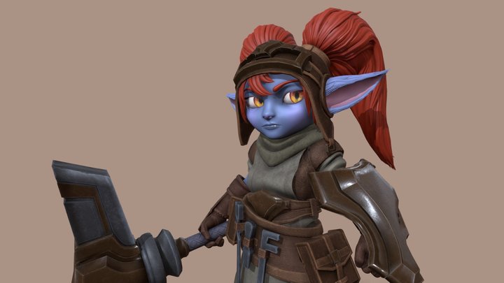 Blacksmith Poppy - League of Legends 3D Model