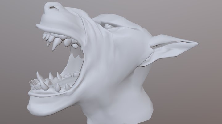 wolf head 3D Model