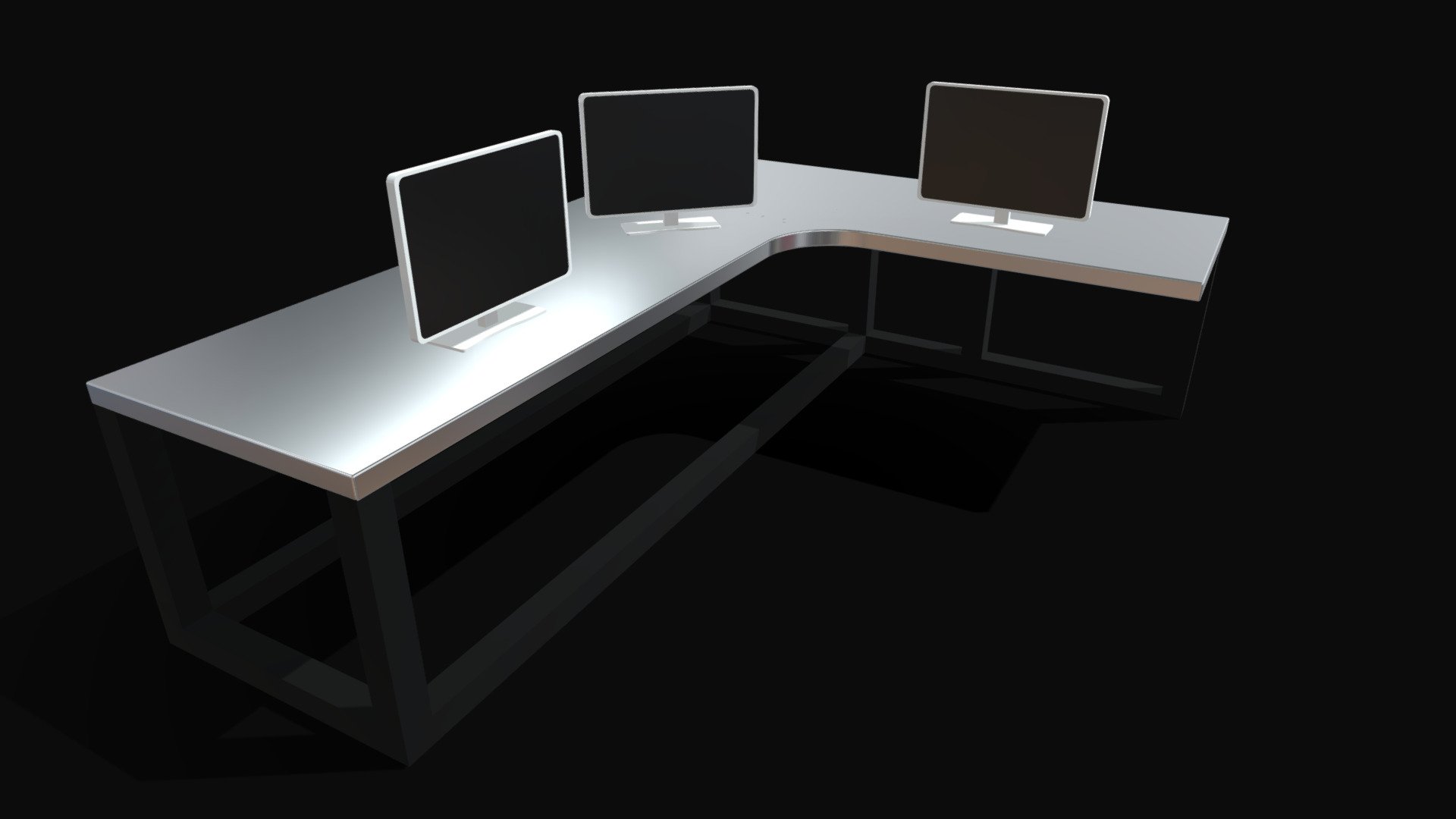 Computer Desk 3D model by Salman1941 (csharpandnodejs001) [fd9464c