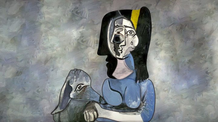 Pablo Picasso - Jacqueline sat with Kabul II 3D Model