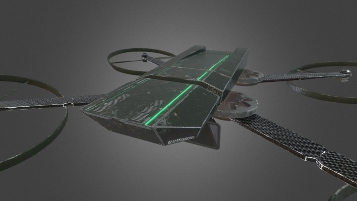 Siren Drone 3D Model
