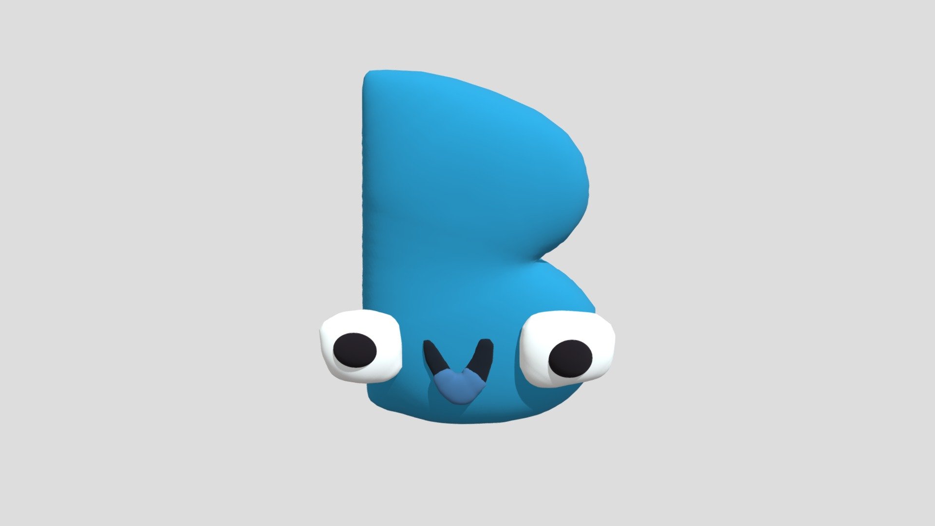 B (Alphabet Lore) - Download Free 3D model by BirdE (@BirdE2212