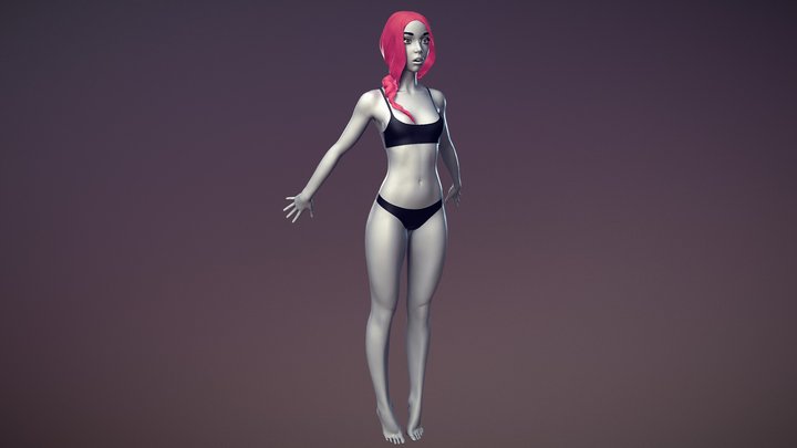 Female Basemesh 03 3D Model