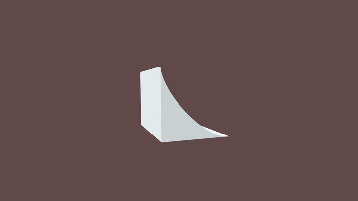 Shrimple Curved Slope 3D Model