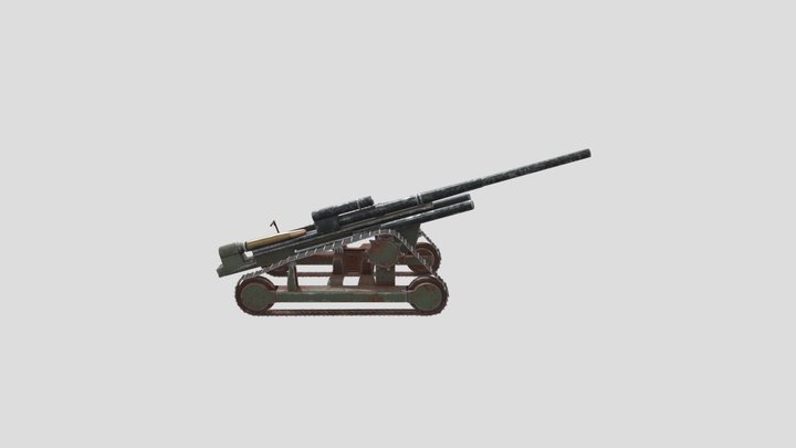 giant mechanized artillary peice 3D Model