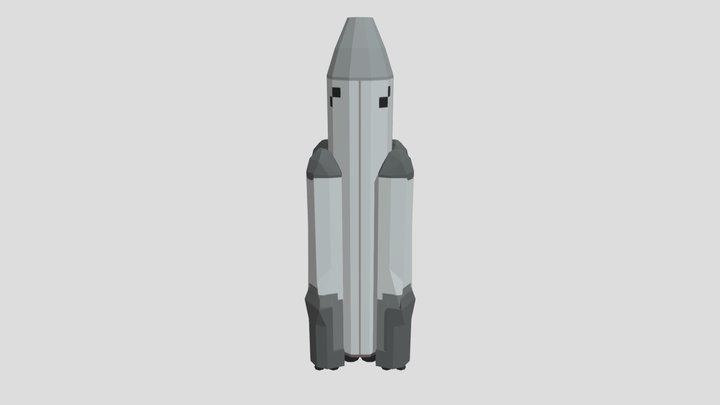Tier 6 Rocket Galaxy Space Mod 3D Model