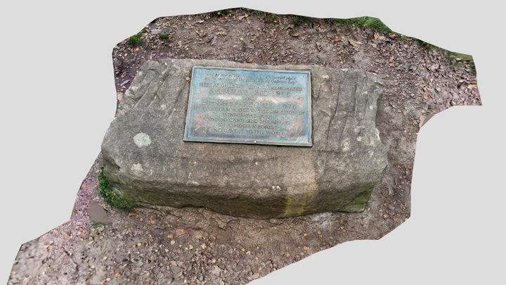 A.A. Milne Commemoration Plaque, Ashdown Forest 3D Model