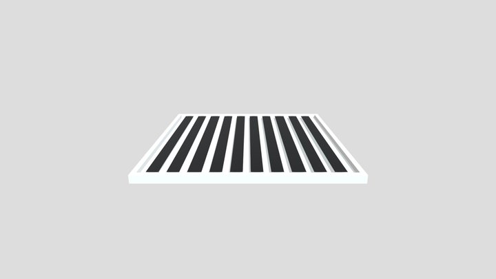 Low poly Ac ceiling vent