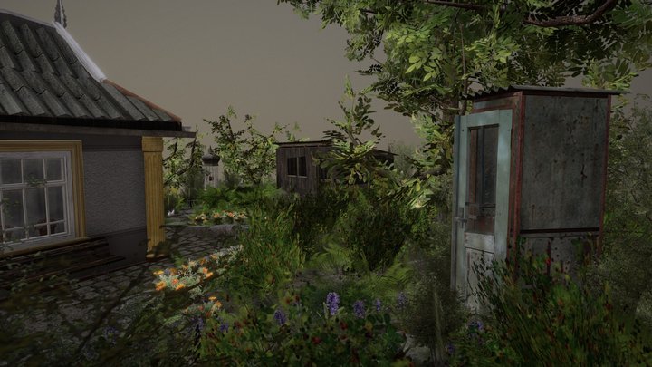 DAE Diorama - Grandma's House 3D Model