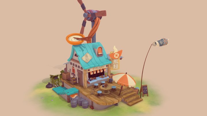 Noodle Bar 3D Model