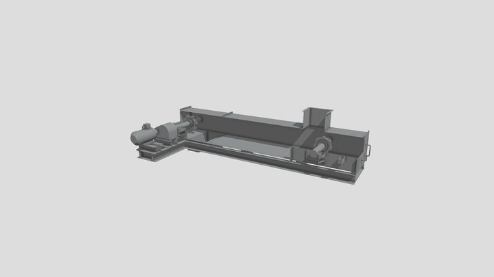 Drag Chain Conveyor crossection 1 3D Model