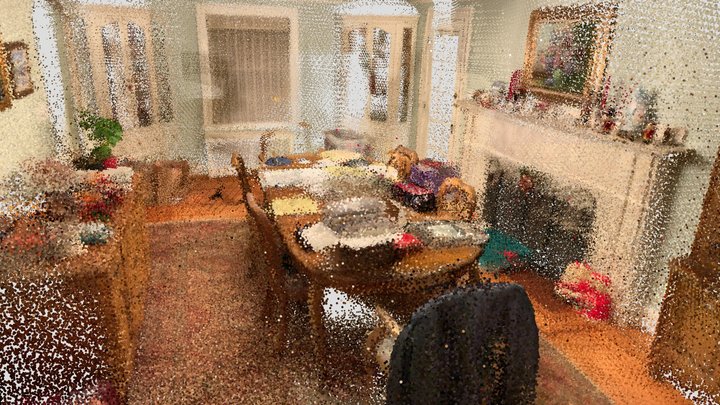 Dining Area iPad Lidar Point Cloud 3D Model