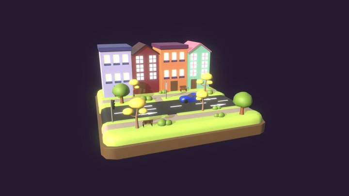 City scene 3D Model