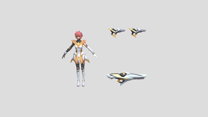 hero_budika_skin04_high_add 3D Model