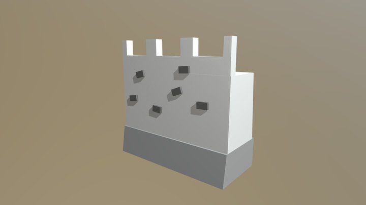 Stone Fence 3D Model