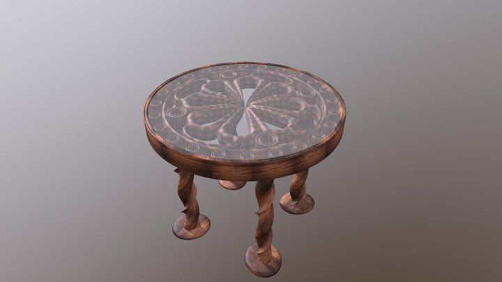 Mosaic Table 3D Model