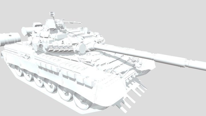 T-80BVK 3D Model