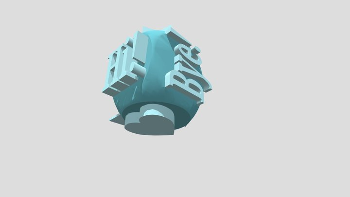 Greeting Cube 3D Model
