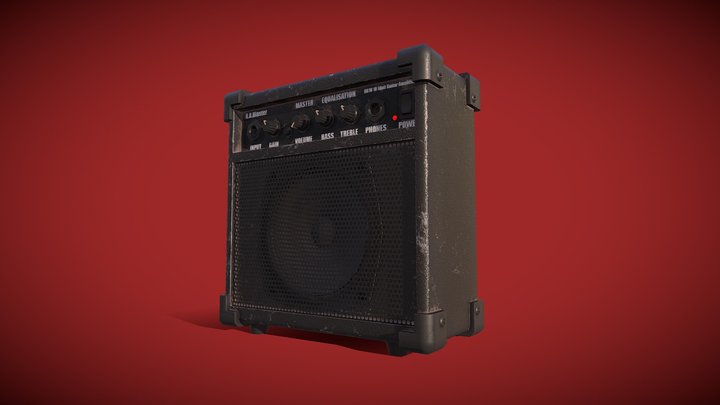 Electric guitar amp 3D Model