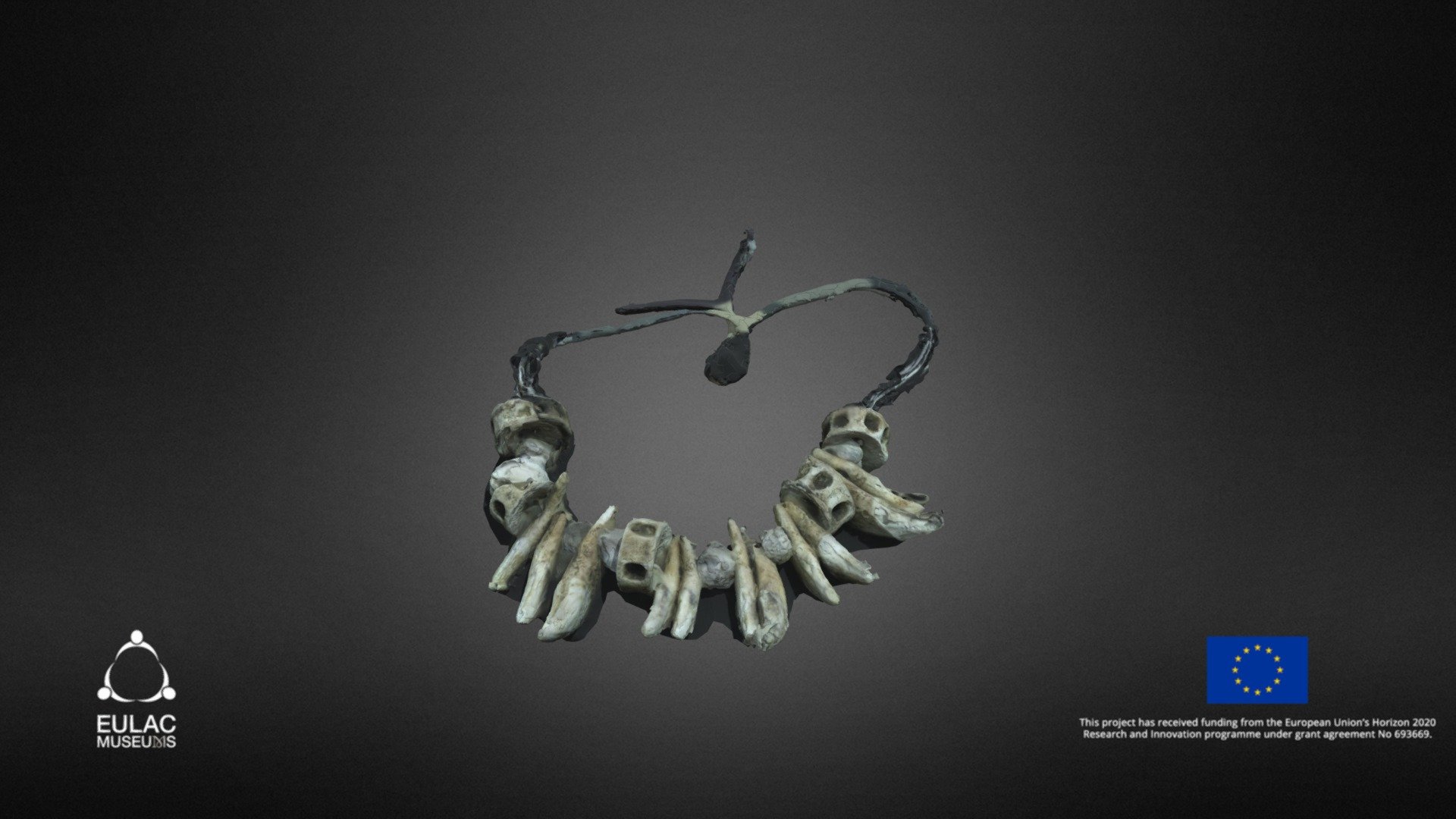 Dog tooth necklace 3D model by EULAC3D [fdac643] Sketchfab