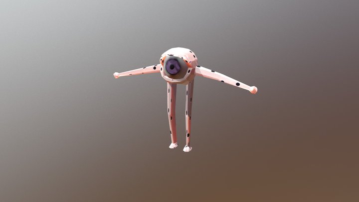 Eye Creature 3D Model