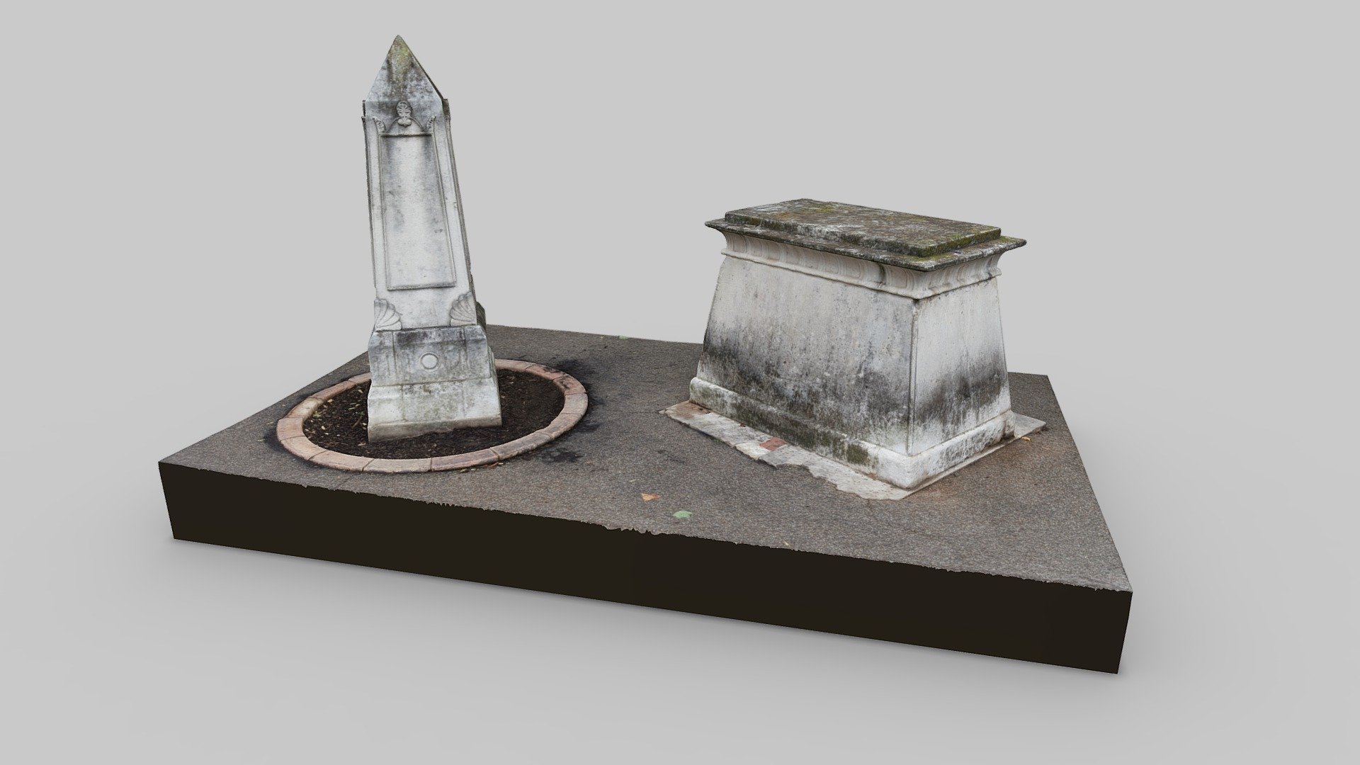 St Mary Magdalen Churchyard Stele And Chest Tomb - Download Free 3D ...