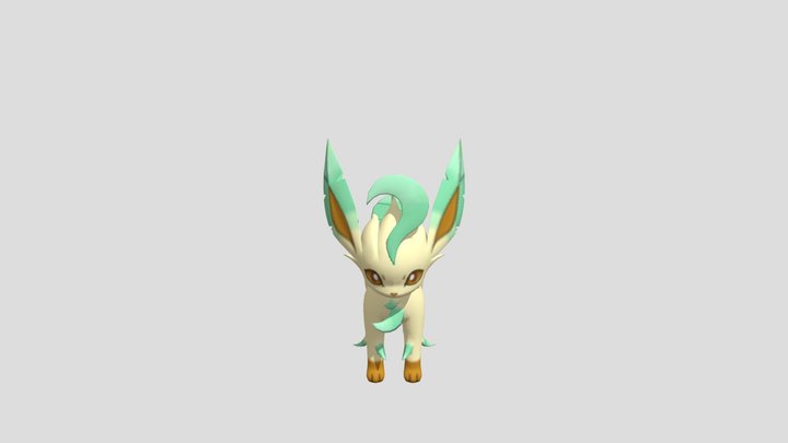 Leafeon 3D Render 3D Model