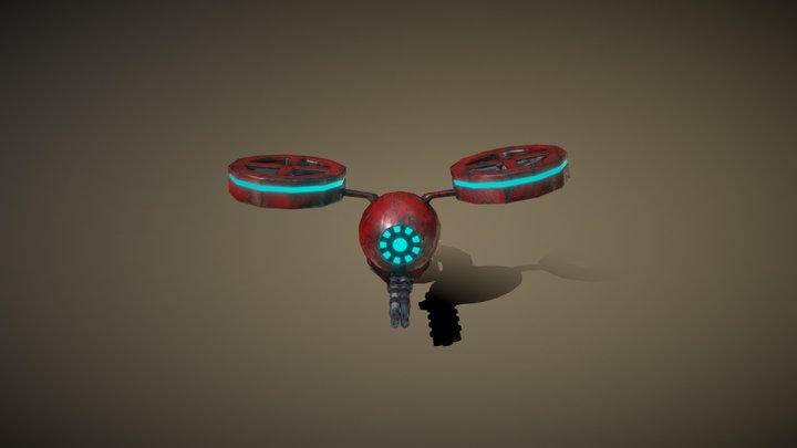 Quantum Sentinel Drone 3D Model